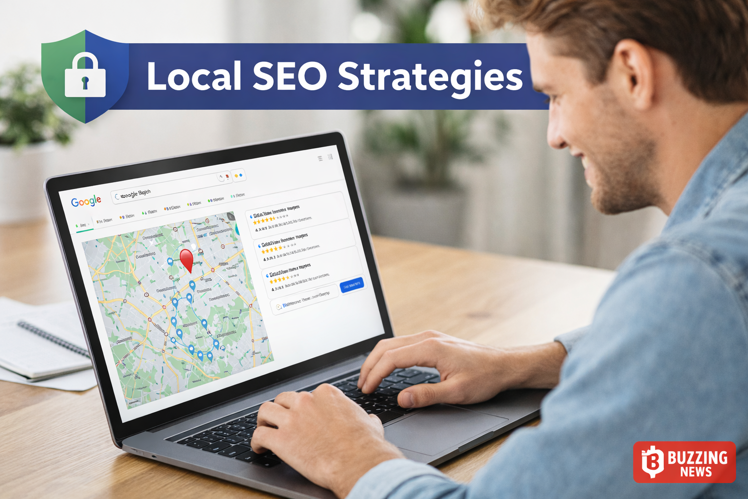 Local SEO Guide - strategies example showing Google Maps ranking improvement