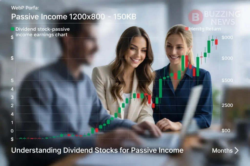 Dividend stock passive income earnings chart